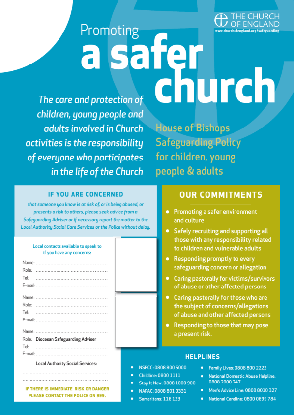 Safer Church Poster 2026
